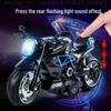Dreamy Alloy Motorcycle Model 1:12 with Sound & Light Effects - Pull-Back Toy for Kids