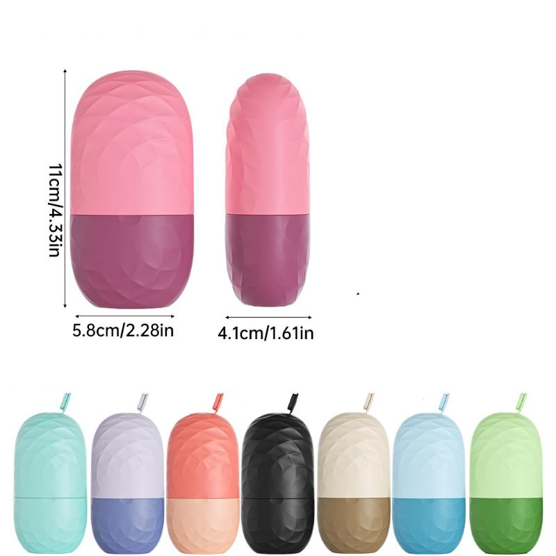 Reusable Facial Ice Roller Silicone Mold, Eye & Face Cooling Massage Tool, Skin Firming Soothing Beauty Skincare Ice Massager