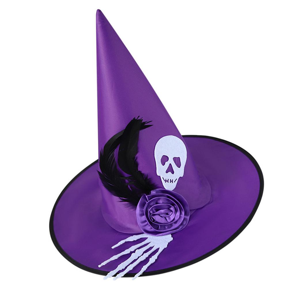 Witch Hat for Halloween Party Spiderwebs Wizard Caps Cosplay Costume Accessories Headwear Masquerades Hat Festival Supply