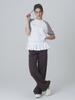 ADOREBELLE Striped Wide Sweatpants - Purple