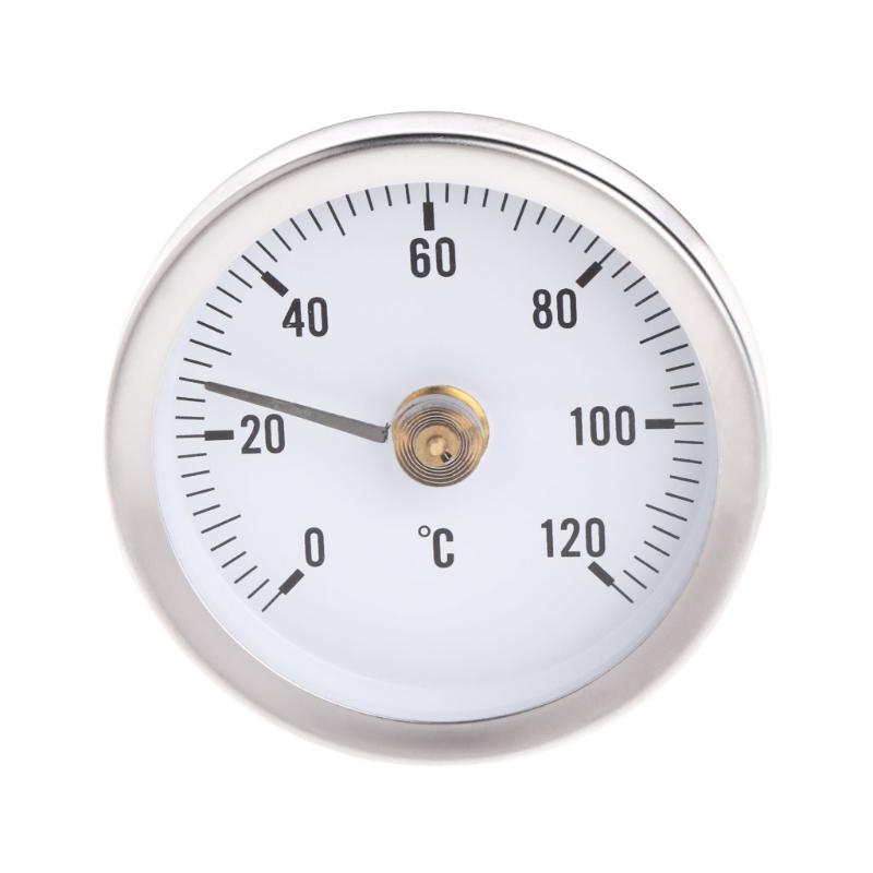 Thermometer Temperatur-Zifferblattanzeige mit Feder für Rohre Oberflächen Öl Strom