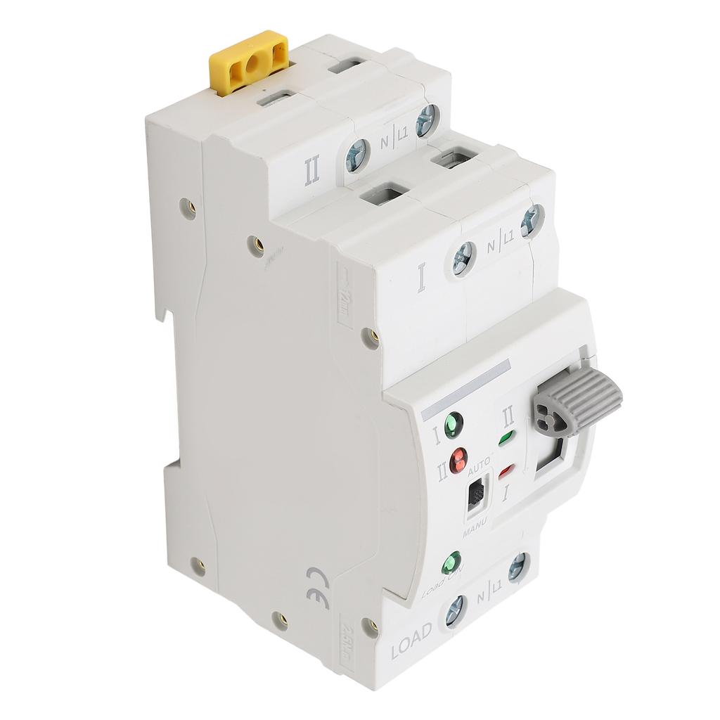 Dual Power Automatic Transfer Tool 2P 63A Generator Circuit Fast Changeover Controller Millisecond Ing