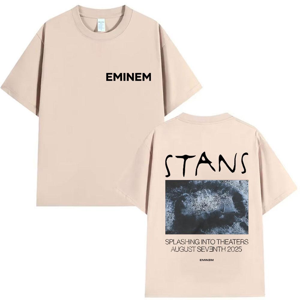 Rapper Eminem Stans Album 2025 Graphic T Shirt Mens Hip Hop Vintage Short Sleeve Tshirts Unisex Loose Gothic Clothing Tshirt