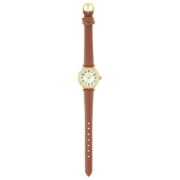 Sun Flame J-Axis Fashion Watch, Easy to Read, Women's, Brown, CF2C0017-BR