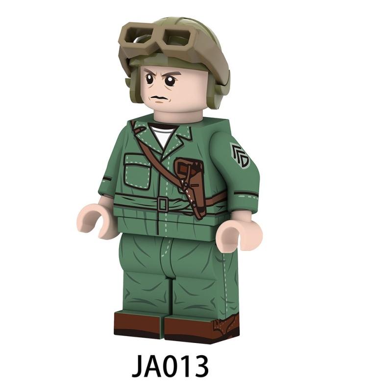 Lego Minifiguras JA009-014 Corpo de Fuzileiros Navais, Camuflagem USMC Soldado Militar Blocos de Construção Brinquedos para