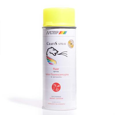 Lakier Fluorescencyjny W Sprayu Farba Żółty 400ml Crafts