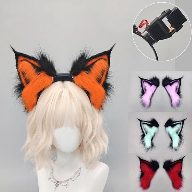 Lynx Ear Headband Sweet Girls Dynamic Ear Cosplay Beast Ears Fursuit Masquerades Halloween Cosplay Party