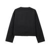 Cross-border Wholesale Foreign Trade Women's Clothing 2025 European and American New Fashion Loose Round Neck Pocket Decoration Long-sleeved Short 