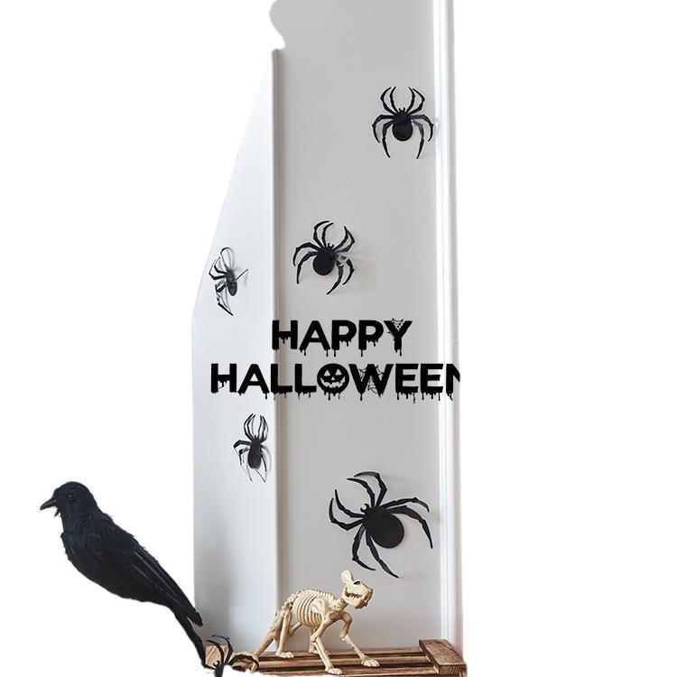 Halloween Pumpkin Lantern Decorations: Bat Ornaments & Scene Props for Bars and Shops