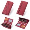 Humerpaul The First Layer of Cowhide Ladies Clutch, Large-capacity RFID Anti-theft Swipe Multi-card Wallet with Photo Window