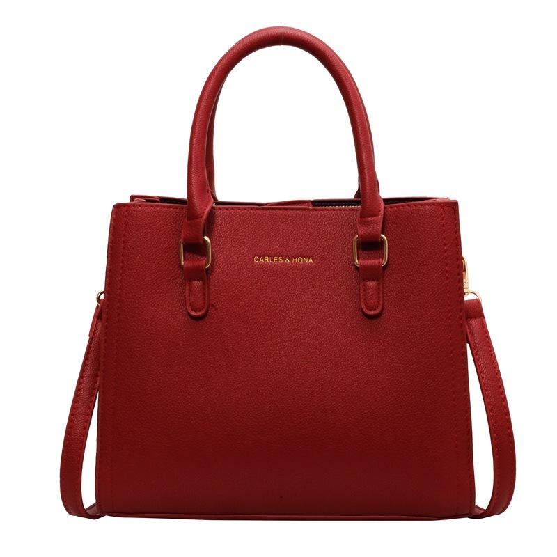

Red bag women s 2025 new fashion versatile handbag women s casual shoulder bag bridal wedding bag dowry bag красный