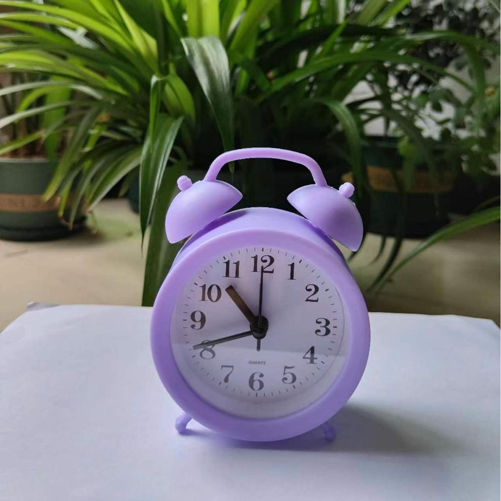 Small alarm clock wake-up artifact children students use boy and girl alarms to wake up the desktop electronic time clock desktop