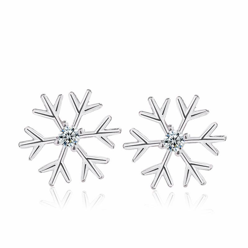 Minimalist Christmas Antler Stud Earrings For Women Small Delicate Fresh Temperament Versatile Cold Jewelry