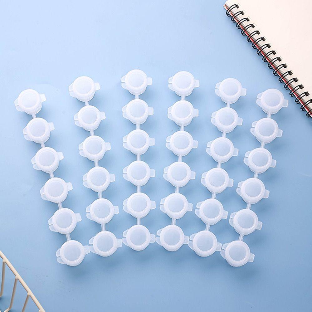 6/8 Connected Pots Pigment Strips 2ml/3m/5ml Empty Paint Cups Pigment Container  Painting Supplies
