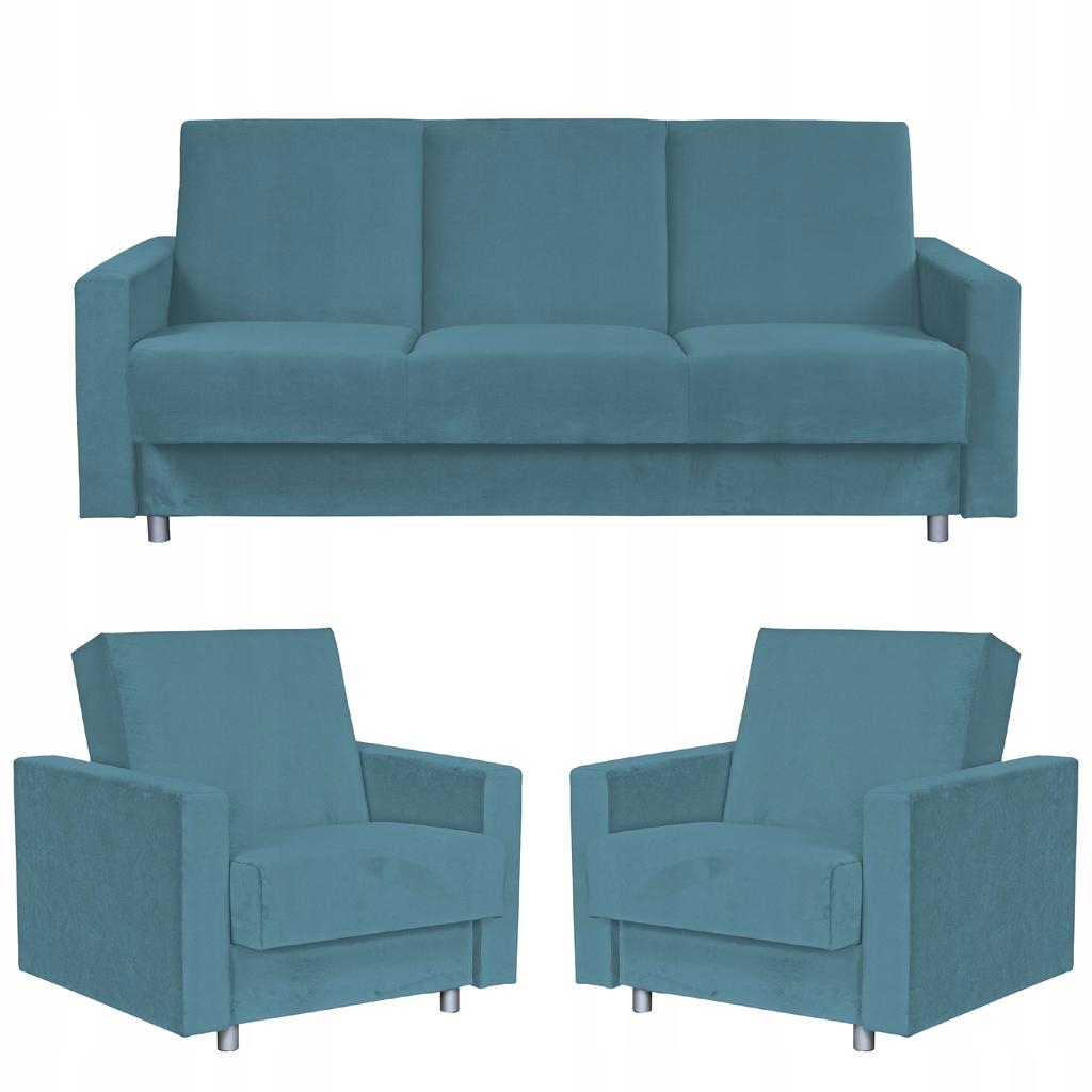 Polstergarnitur Alicja Ausklappsofa Sofa Sessel Family Möbel Pastell