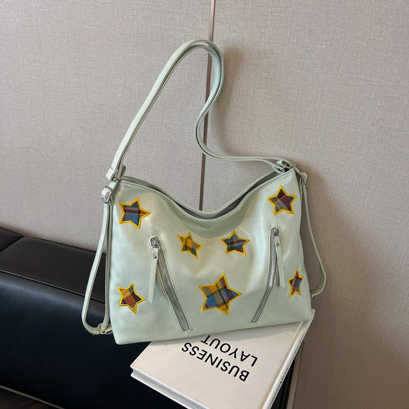 Nowa casualowa torba o dużej pojemności, modna damska torba na plecy z podwójnym ramieniem, wielofunkcyjna torba na jedno ramię, crossbody, torba tote