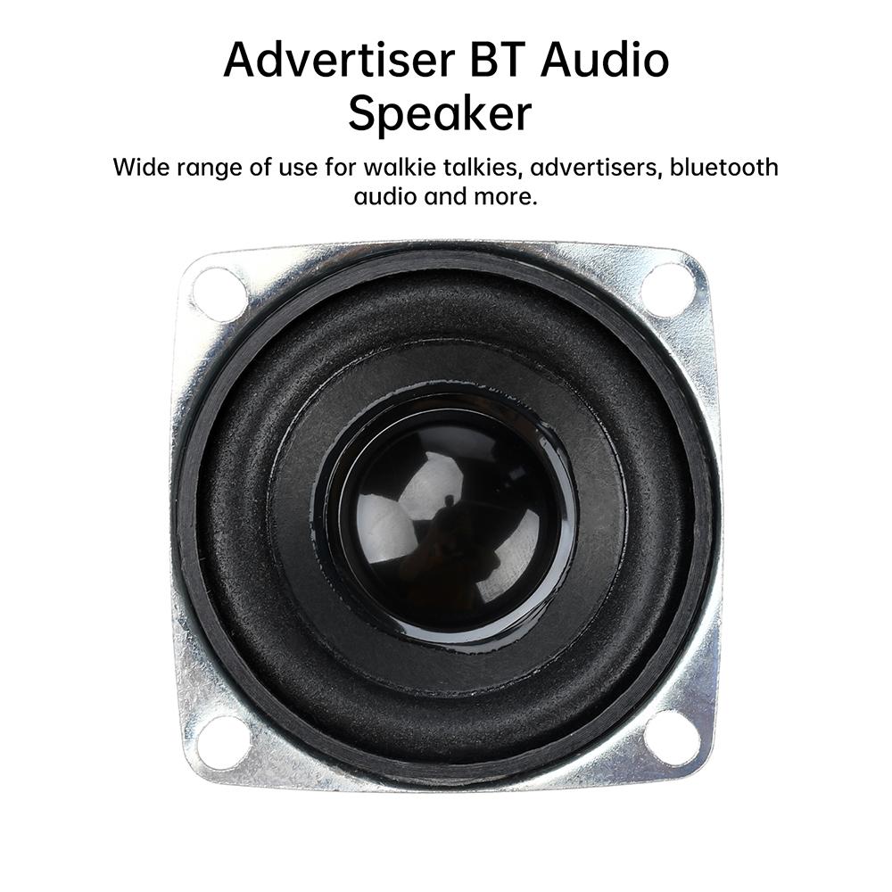 52MM Square Speaker External Magnetic Speaker 2-inch 5W 4-ohm Full-range Speaker, Advertising Machine, Bluetooth Audio Speaker