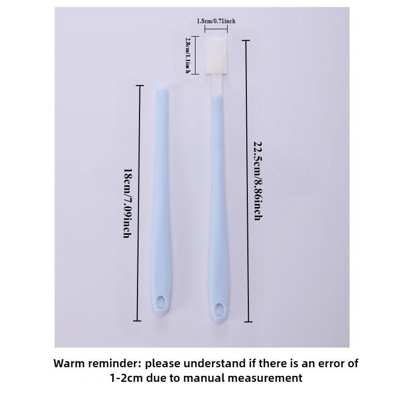 30/50PCS Long Handle Disposable Toilet Brush with Refill Heads Bathroom Crevice Cleaning Scrubber Keyboard Cleaning Tool
