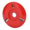 Wood Carving Disc 3 Teeth Red Curved Wood Carving Coffee Table Tea Table Angle Grinder Triangle