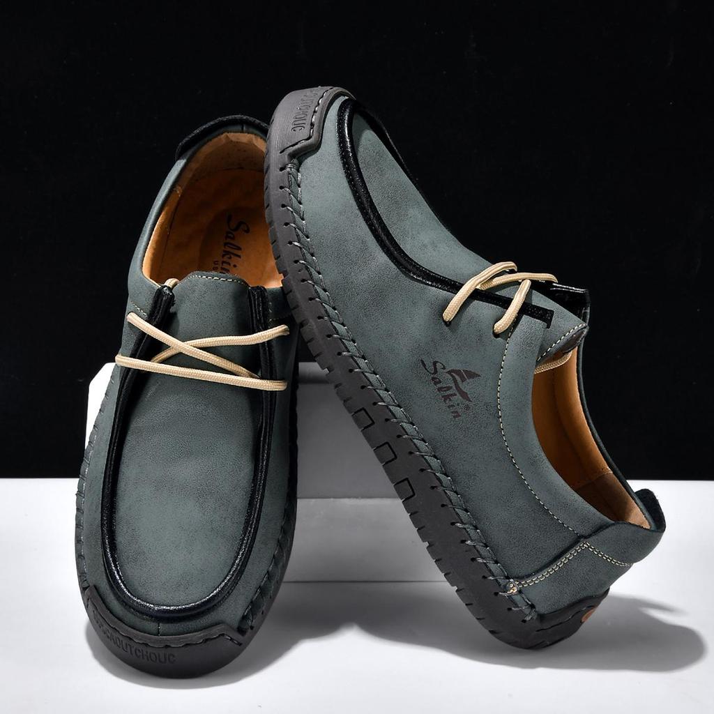 Unisex Schuhe Handgefertigte Lässige Lederschuhe Herren Komfort Fahrschuhe Weiche Leder Slipper Herrenschuhe Mokassins Damenschuhe