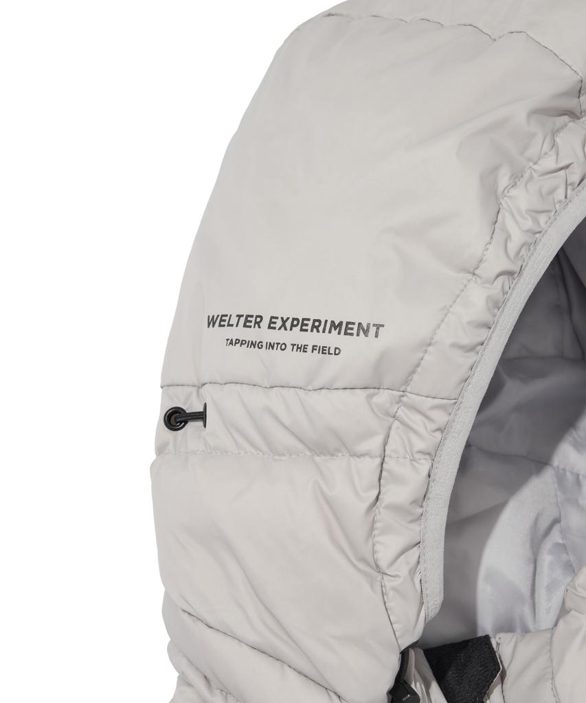 Welter Experiment Shield Down Hood Vest_Light Gray_Wol048
