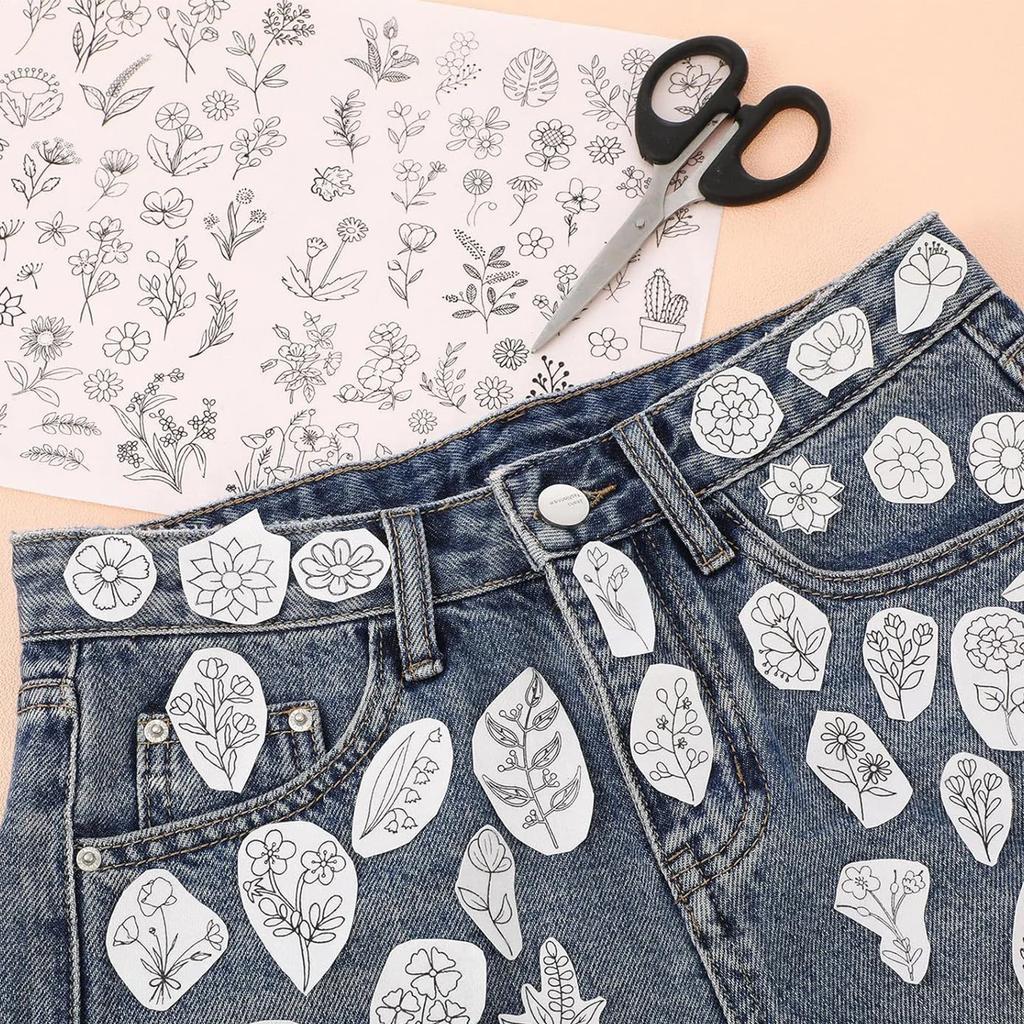 10Pcs Sticky Wash Away Embroidery Stabilizer Self-Adhesive Printable A4 Size Paper Stabilizer 8.2" X 11.7"