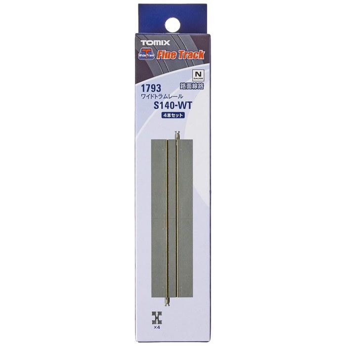 TOMIX N Gauge Wide Tram Rail S140-WT F Set of 4 1793 Model Railroad Supplies 18.01 X 3.91 X 2.79 Cm