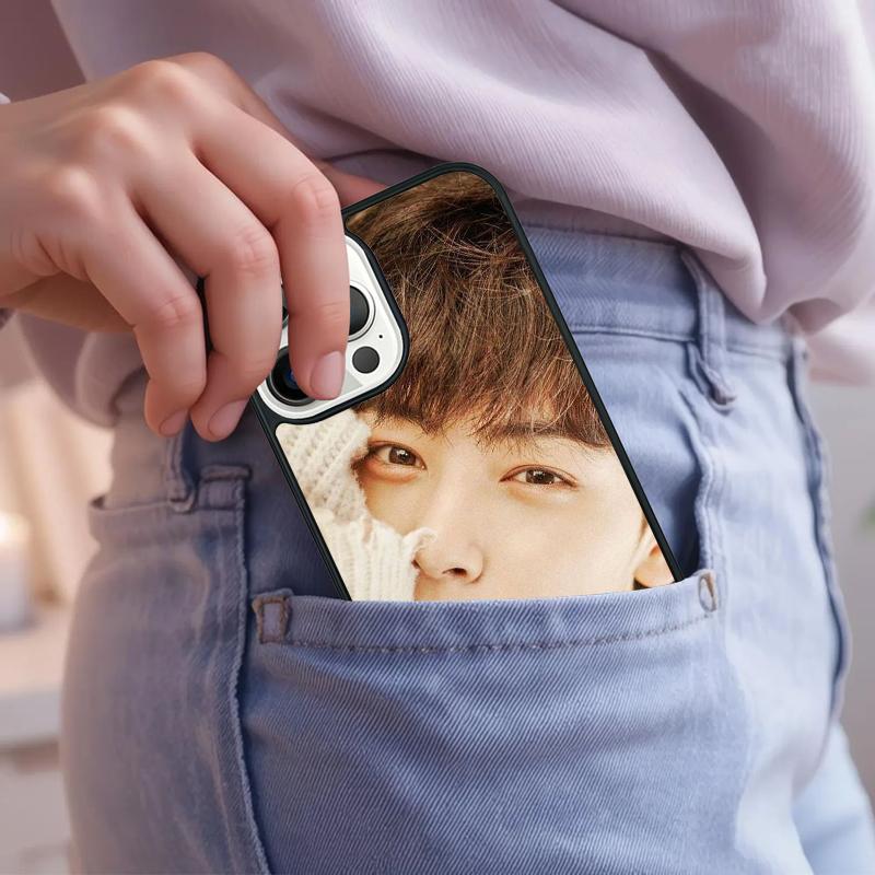 Cha EunWoo Eun Woo Phone Case For iPhone 17 Air 15 16e 14 13 Pro Max Coque 12 11 Pro Max PLUS cover
