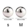 1pcs Stainless Steel Rolling Dough Ball M/S Size Dumpling Skin Special Rolling Pin Easy To Clean For Baking Pizza Pastry Tools