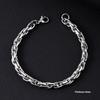 Bracciale da Uomo in Acciaio Inossidabile Semplice Prepotente Punk Alto Senso Cubano Acciaio al Titanio Bracciale Gioielli da Uomo