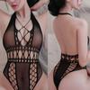 Womans Fishnet Mesh Bodystocking Sexy Underwear Open Bra Crothless Erotic Bodysuit Lingerie For Women Japan Korea Style Costumes