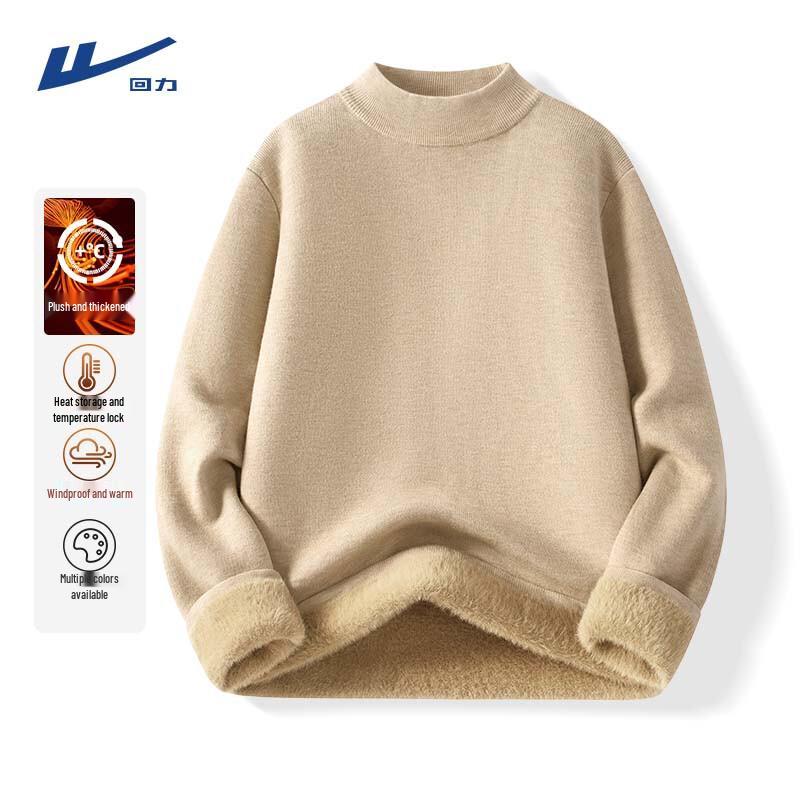 Warrior Men s Half-High Collar Fleece-Lined Sweater 4XL