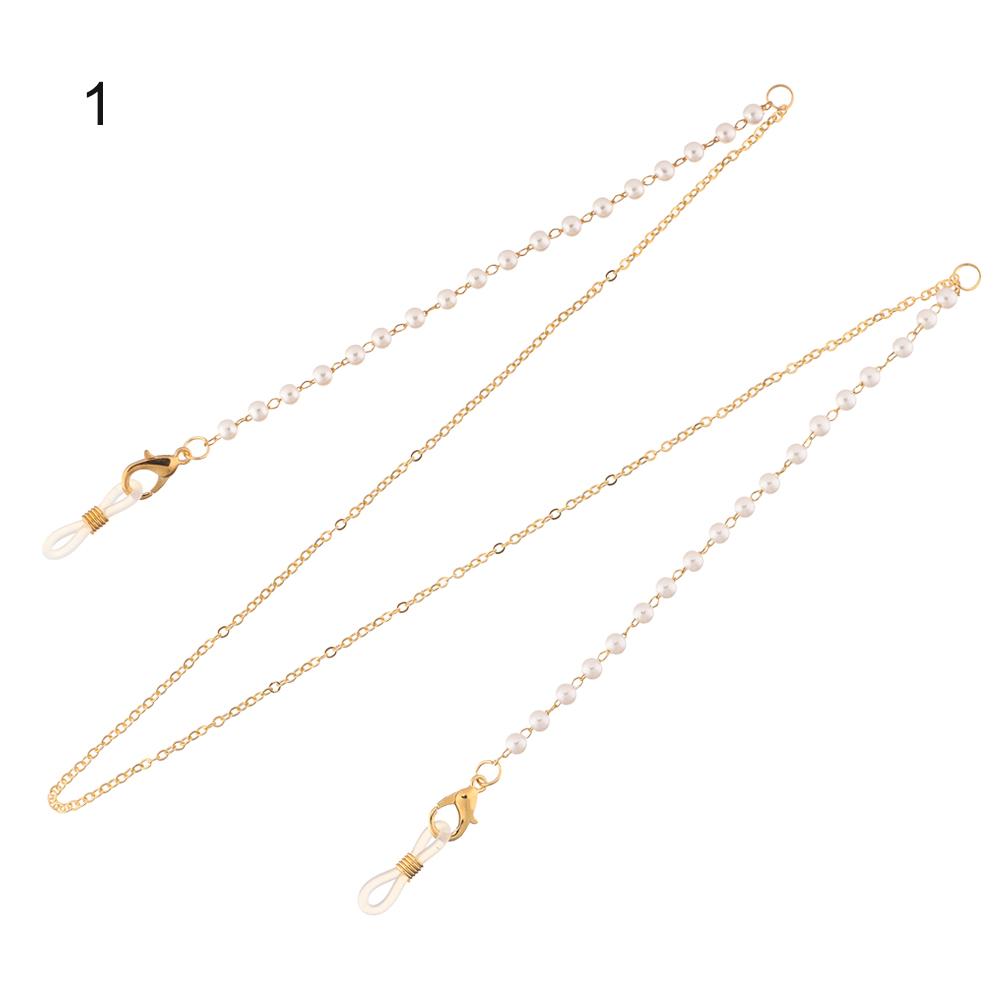 Women Spectacles Cords Extender Eyeglasses Hanging Rope Sunglasses Chain Straps Pearl Beaded Glasses Chain Mask Chain Rope