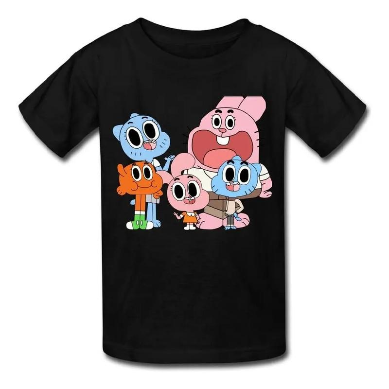 Camisetas Retro De The Amazing World Of Gumball Para Ni?os, S разноцветный