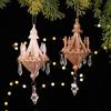 Enfeites Acrílicos de Estrela e Floco de Neve de Natal – Decorações DIY para Árvore
