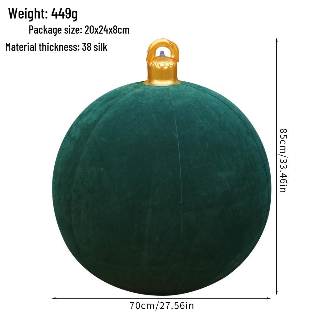 "Remote-Control Inflatable Christmas Lantern Ball for Outdoor Decoration"