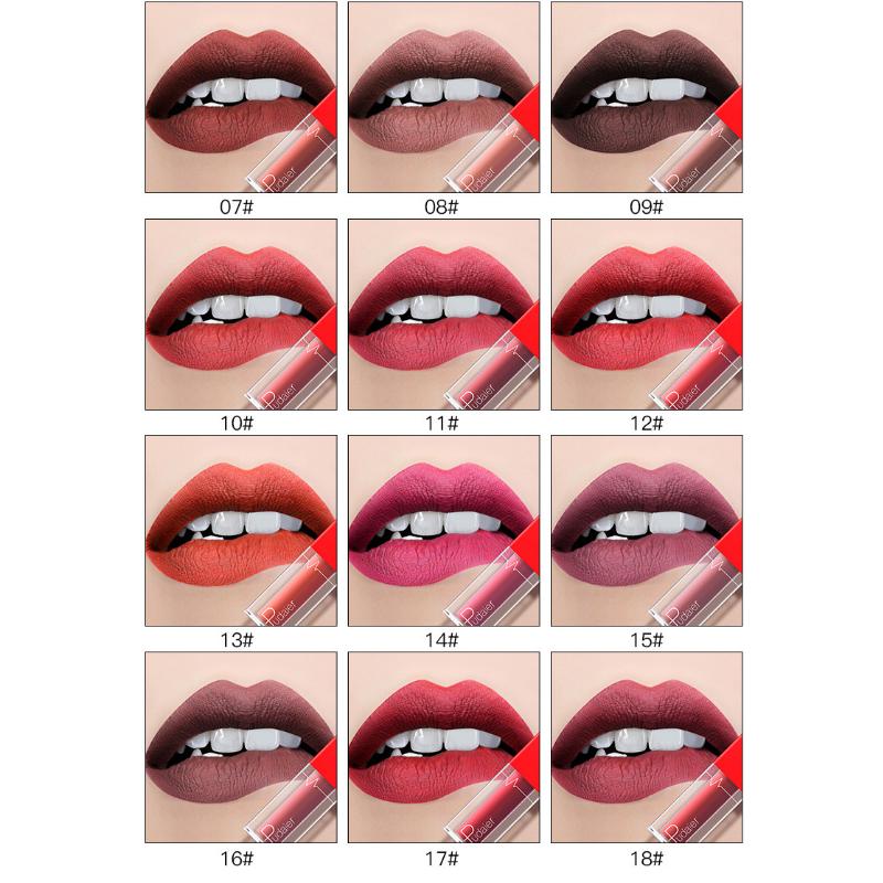 Pudaier 's New Non-stick Cup Lip Gloss Nude Matte Non-fading Lipstick Waterproof Lip Makeup