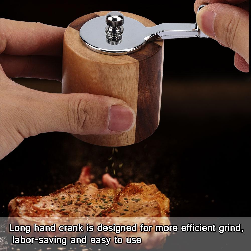 Manual Pepper Grinder S Salt Herbs Spices Mill Grinding Tool with Crank