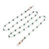 Turquoise Beads Glasses Chain Anti-Lost Beaded Eyeglass Holder Necklace Neck Strap Hanging Neck Eyeglass Lanyard Reading Glasses