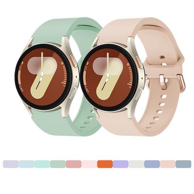 Pulseira de relógio para Samsung Galaxy Watch 7 40 mm com fivela esportiva colorida, adequada para Galaxy Watch 4 5 6 5, acessórios vinho vermelho