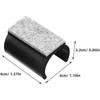 Plastic Chair Foot, 10pcs U Shaped Floor Glides Tubing Caps Cover for Couch Sofa Furniture Legs 19mm - J
