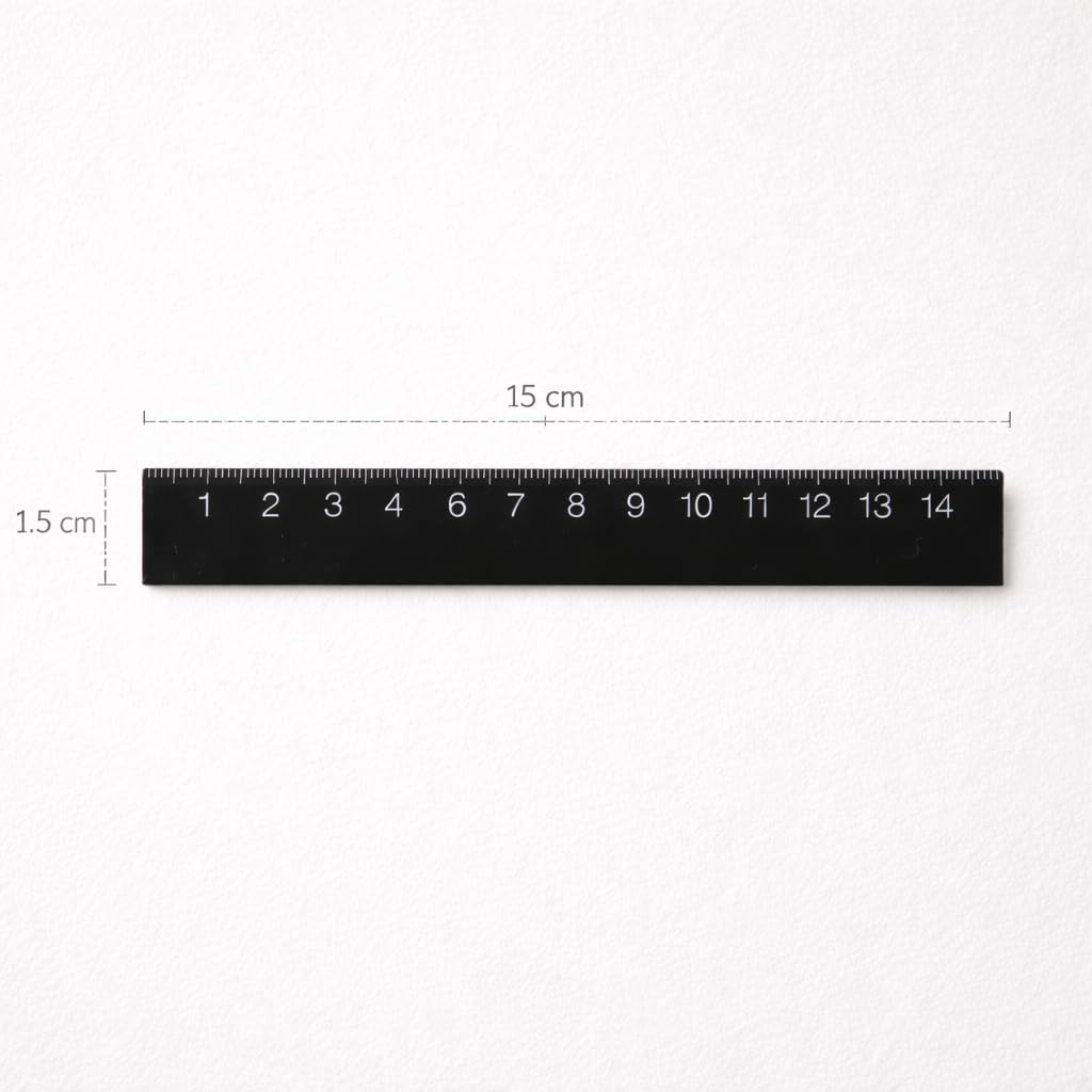 MUJI Ruler with Measuring NDA87A4A Double-Sided Marks, 15cm,
