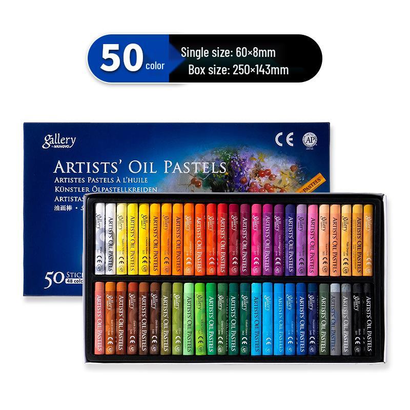 MUNGYO Academy Grade Oil Pastels for Kids - Soft, Economical, 12 Colors