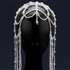 Pearls Tassels Hairpiece Elegant Weddings Headdress Original Handmade Headwear for Weddings and Parties