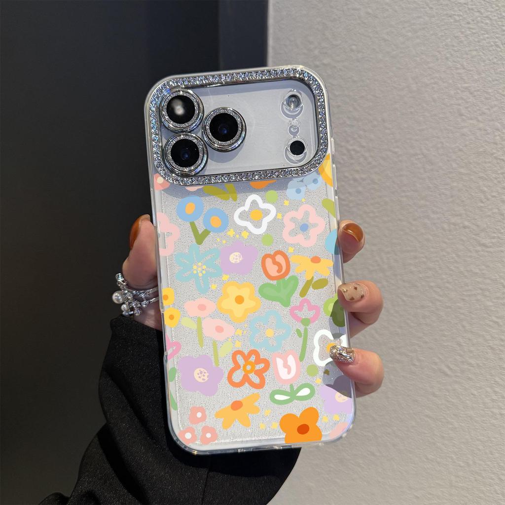 2-in-1 Small Flower Lens Line Case for iPhone 17 Pro Max/16 Pro/11