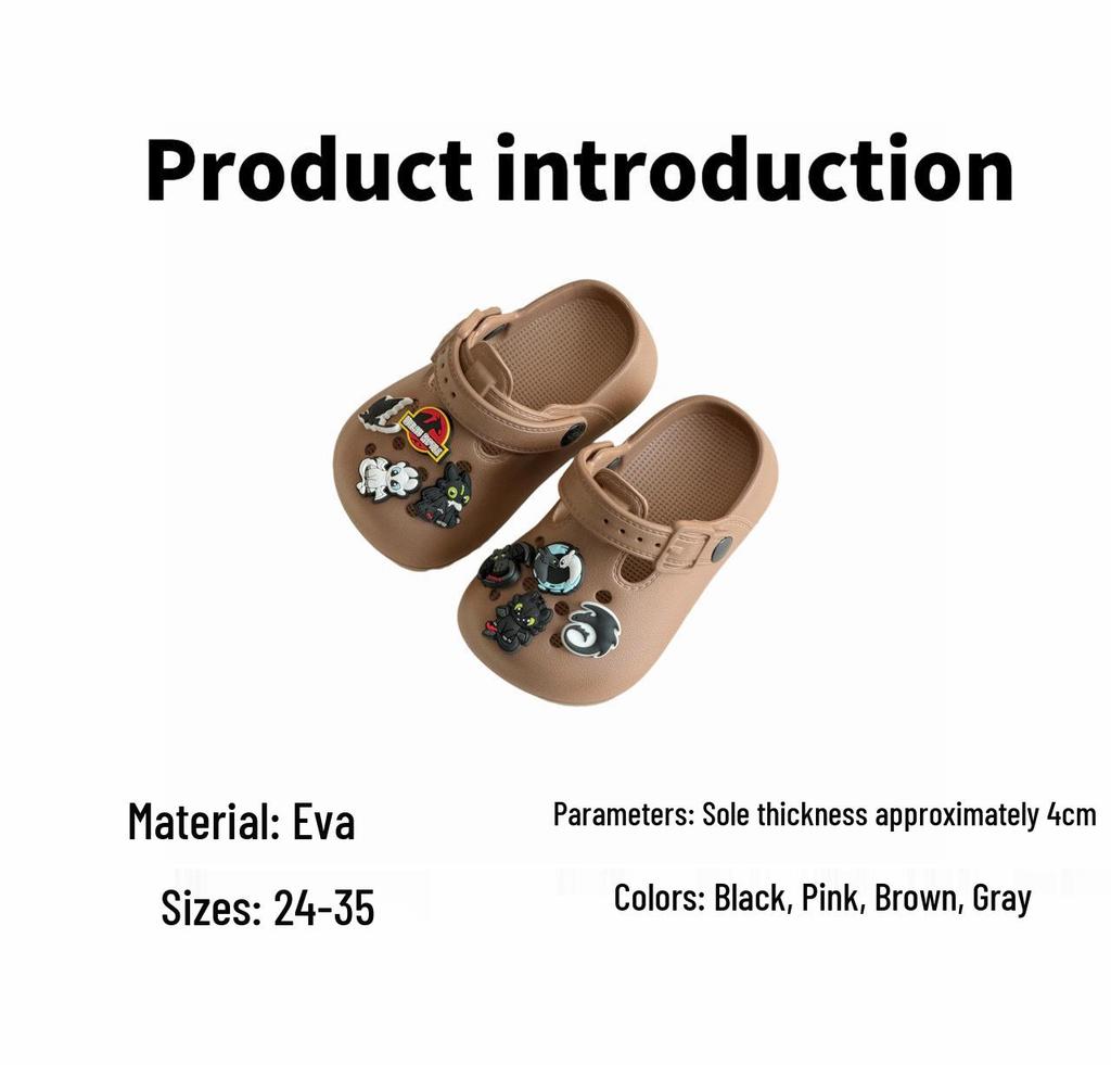 How To Train Your Dragon Kids Summer Eva Slippers - Cute Cartoon Toddler Indoor Shoes