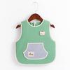 Waterproof Baby Bibs: Sleeveless, Anti-Stain, Solid Food Cartoon Coveralls for Infants and Toddlers