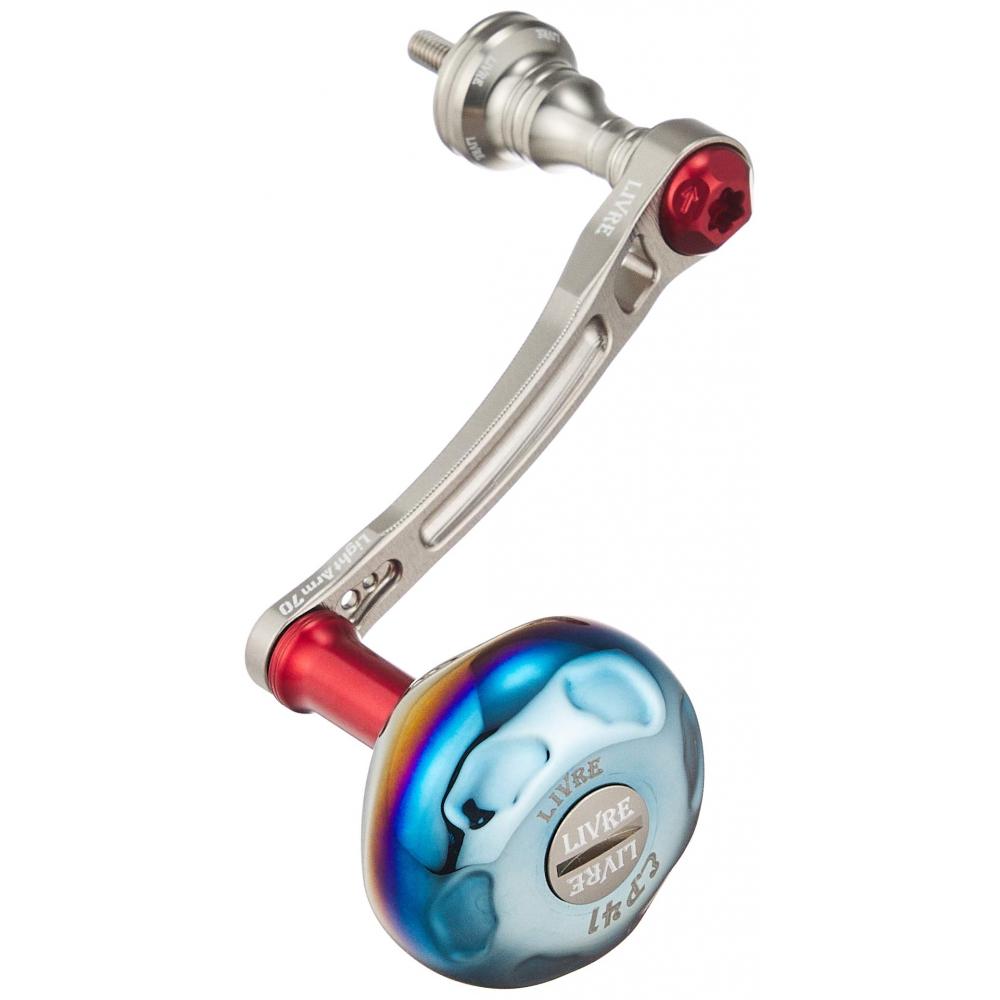 

LIVRE Light Arm 70 EP41 Knob for Shimano S2 (Titanium Plate + Red G)