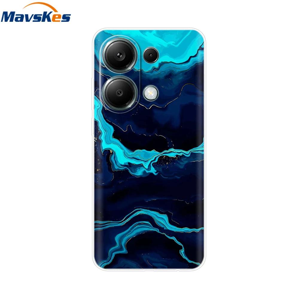 For Xiaomi Redmi Note 13 4G Case Note13 Cover Soft Clear Silicone TPU Back Case Funda For Redmi Note 13 Pro 4G Phone Cases Coque