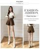 2024 Slimming Women's High Waist A-Line Woolen Pleated Skirt Pants for Winter